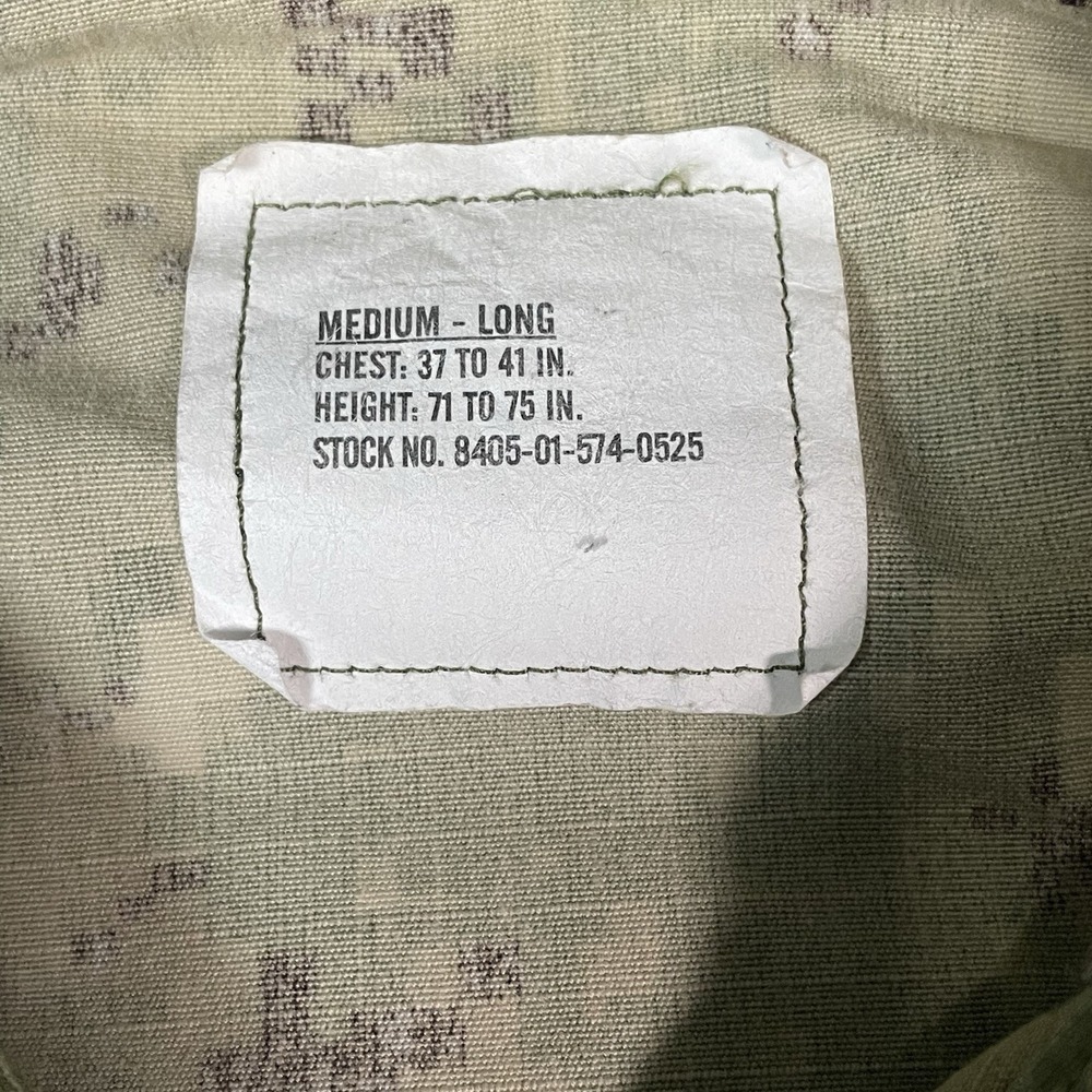US Navy Nwu Type iii Green Digital Blouse Size Medium Long Ripstop - Picture 9 of 12